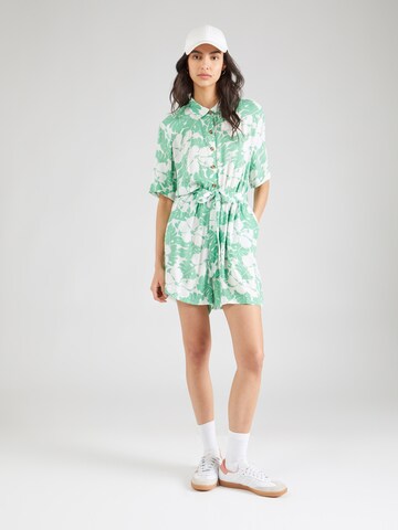 Abito camicia 'REAL YESTERDAY' di ROXY in verde: frontale