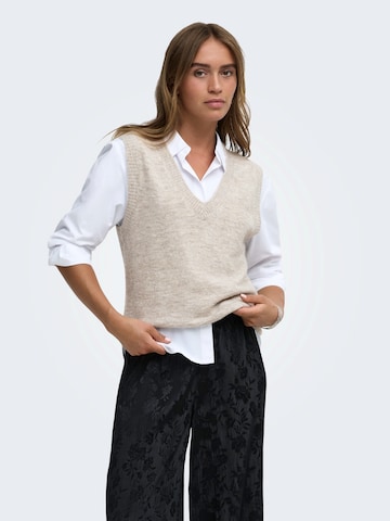 JDY Sweater 'JDYELANORA' in Grey: front