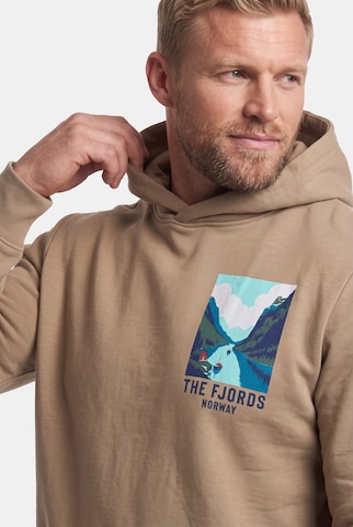Men Plus Sweatshirt in Beige