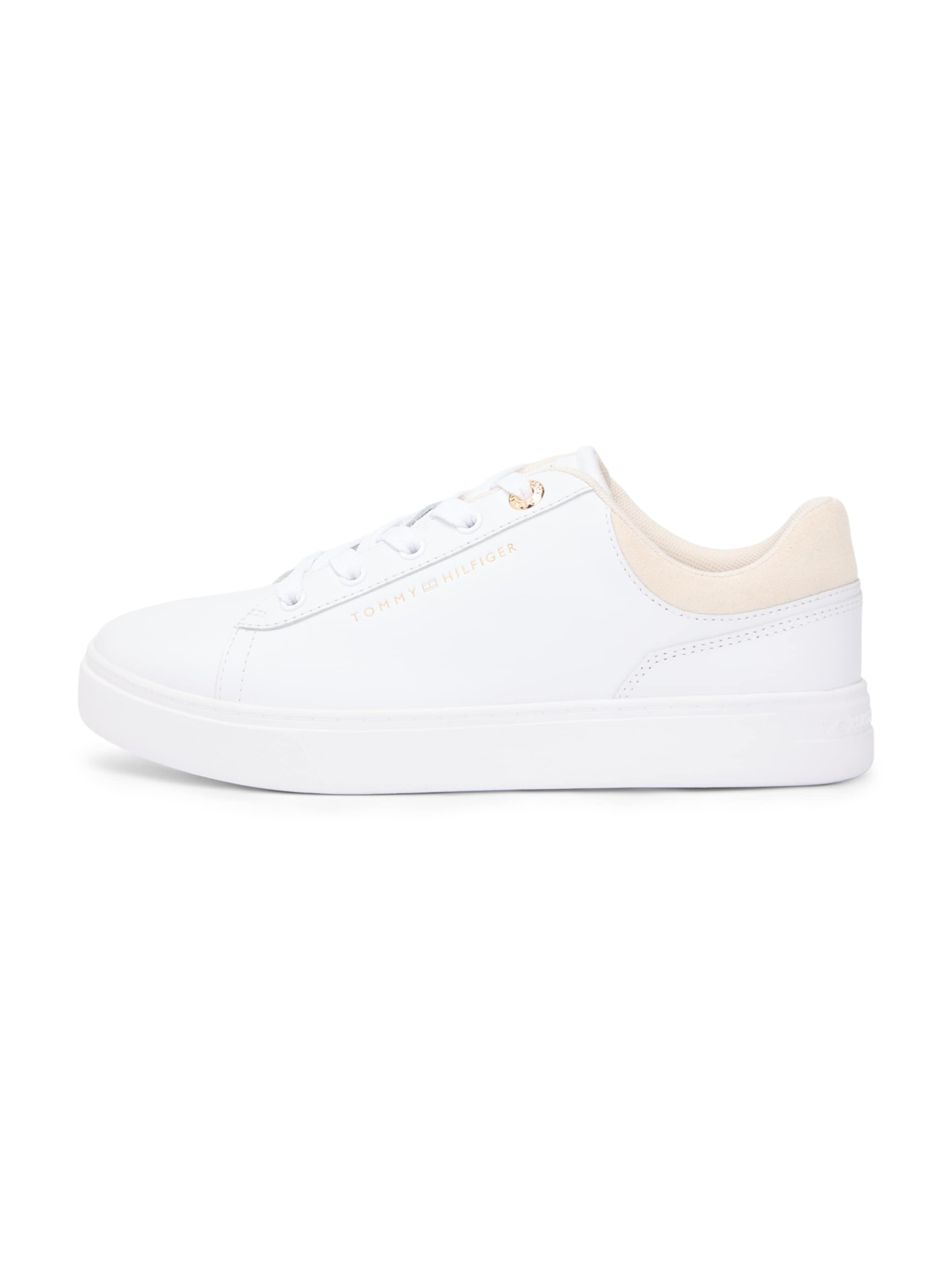 Sneaker low de la TOMMY HILFIGER pe alb: față