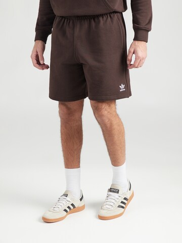 ADIDAS ORIGINALS Regularen Hlače 'ESS' | rjava barva: sprednja stran