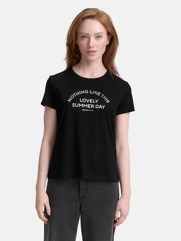 TOM TAILOR DENIM - Camiseta en negro: frente
