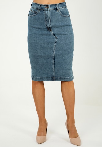 Awesome Apparel Skirt in Blue: front