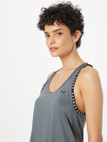UNDER ARMOUR Αθλητικό τοπ σε γκρι