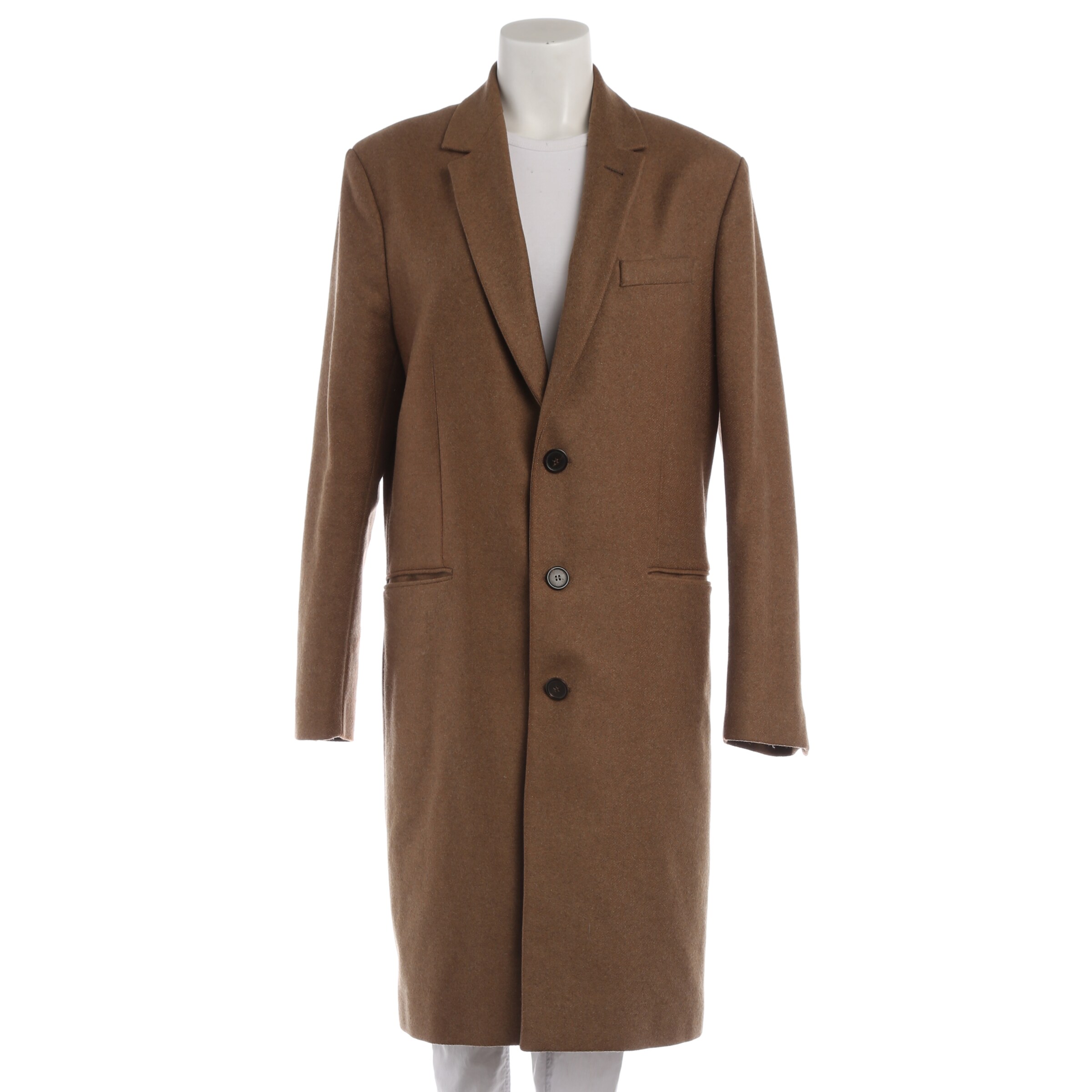 Ami Paris Jacket & Coat in M-L in Brown: front