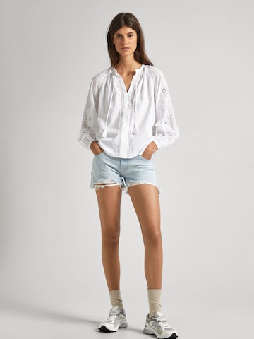 Pepe Jeans Bluse ' EWAN ' in Weiß