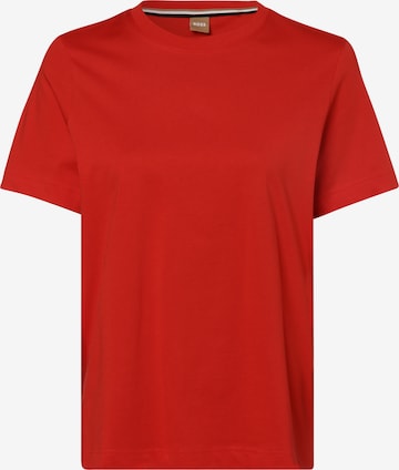 T-shirt 'Ecosa' BOSS Black en rouge : devant