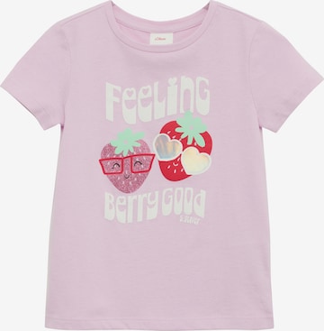 s.Oliver T-Shirt in Lila: Vorderseite