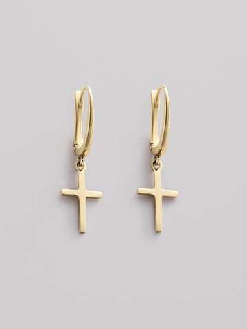 REYTEL Earrings 'CROSS' in Yellow