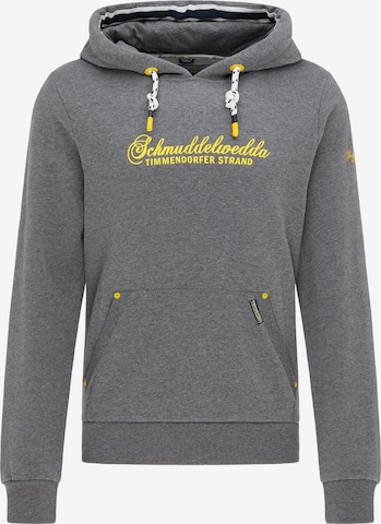 Schmuddelwedda Sweatshirt 'Timmendorfer Strand' in Grey: front