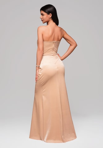 Ombre Evening dress in Beige