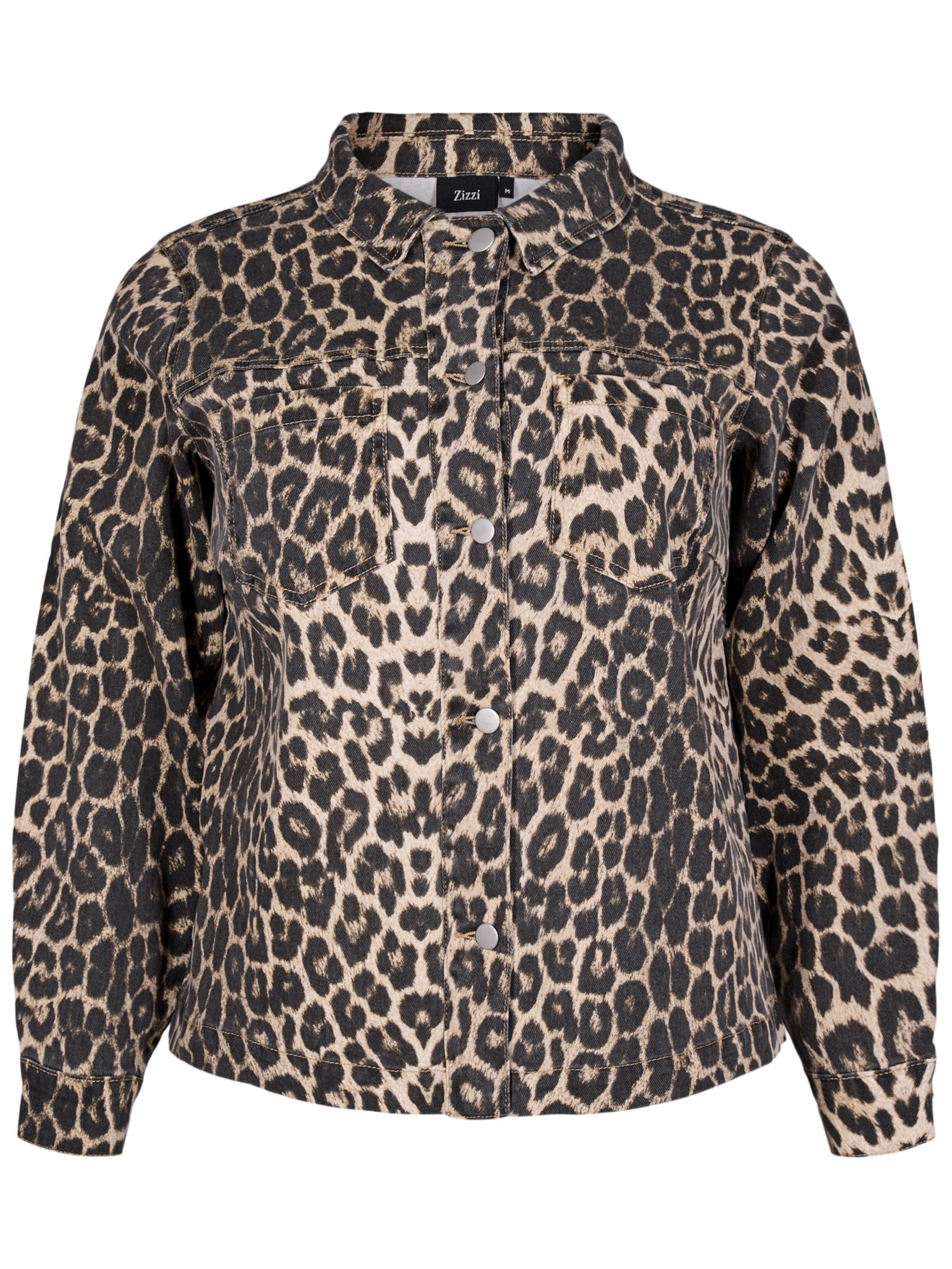 Zizzi Přechodná bunda 'Jleona' – hnědá: přední strana