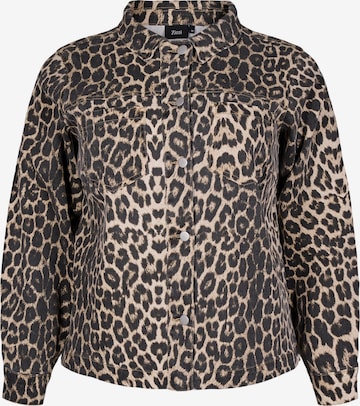 Geacă de primăvară-toamnă 'Jleona' de la Zizzi pe maro: față