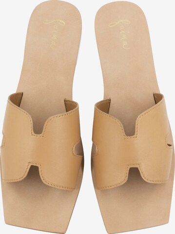 faina Mules in Brown