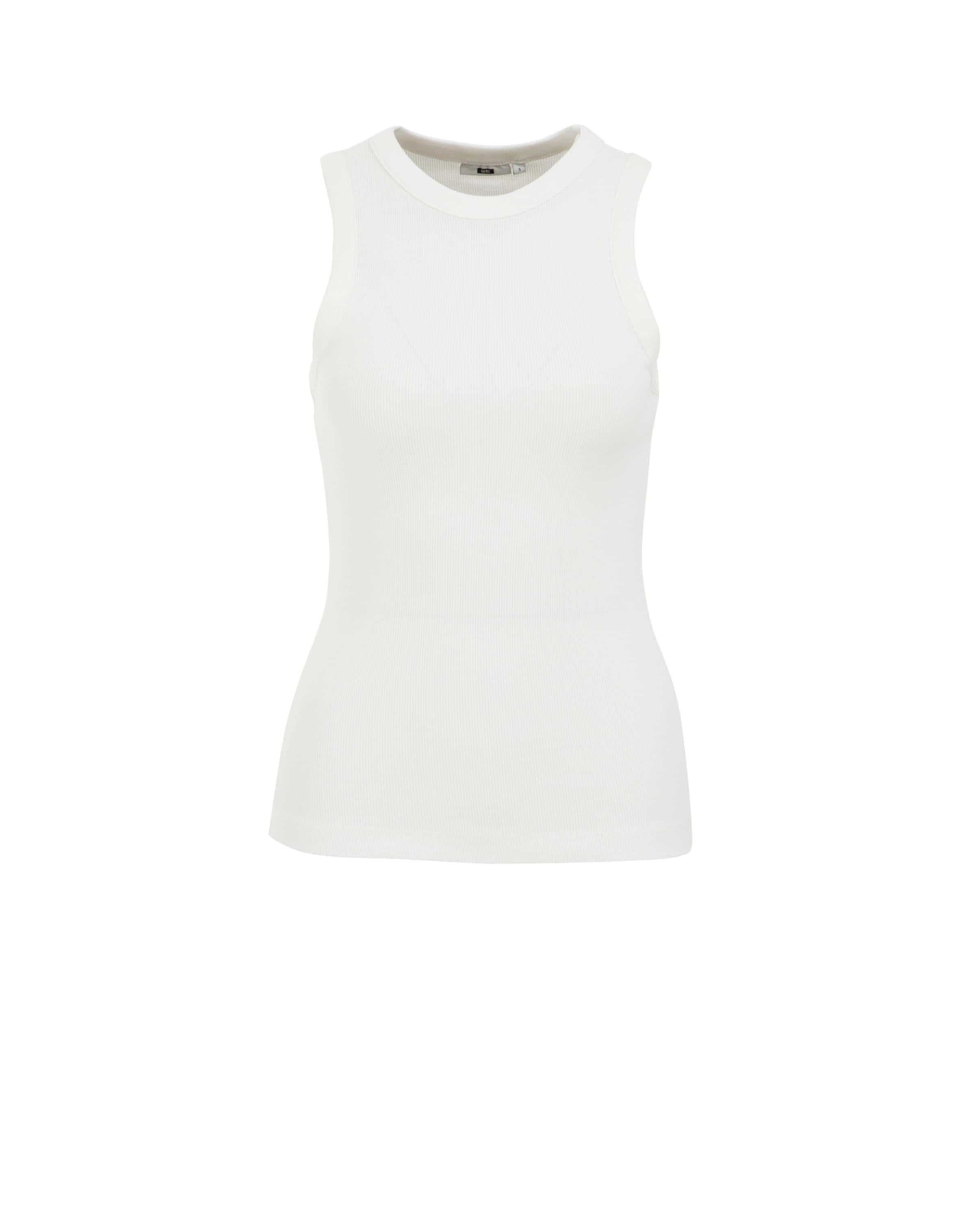 WE Fashion Топ в бяло: отпред