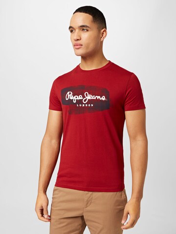 Pepe Jeans T-Shirt 'Seth' in Rot: predná strana