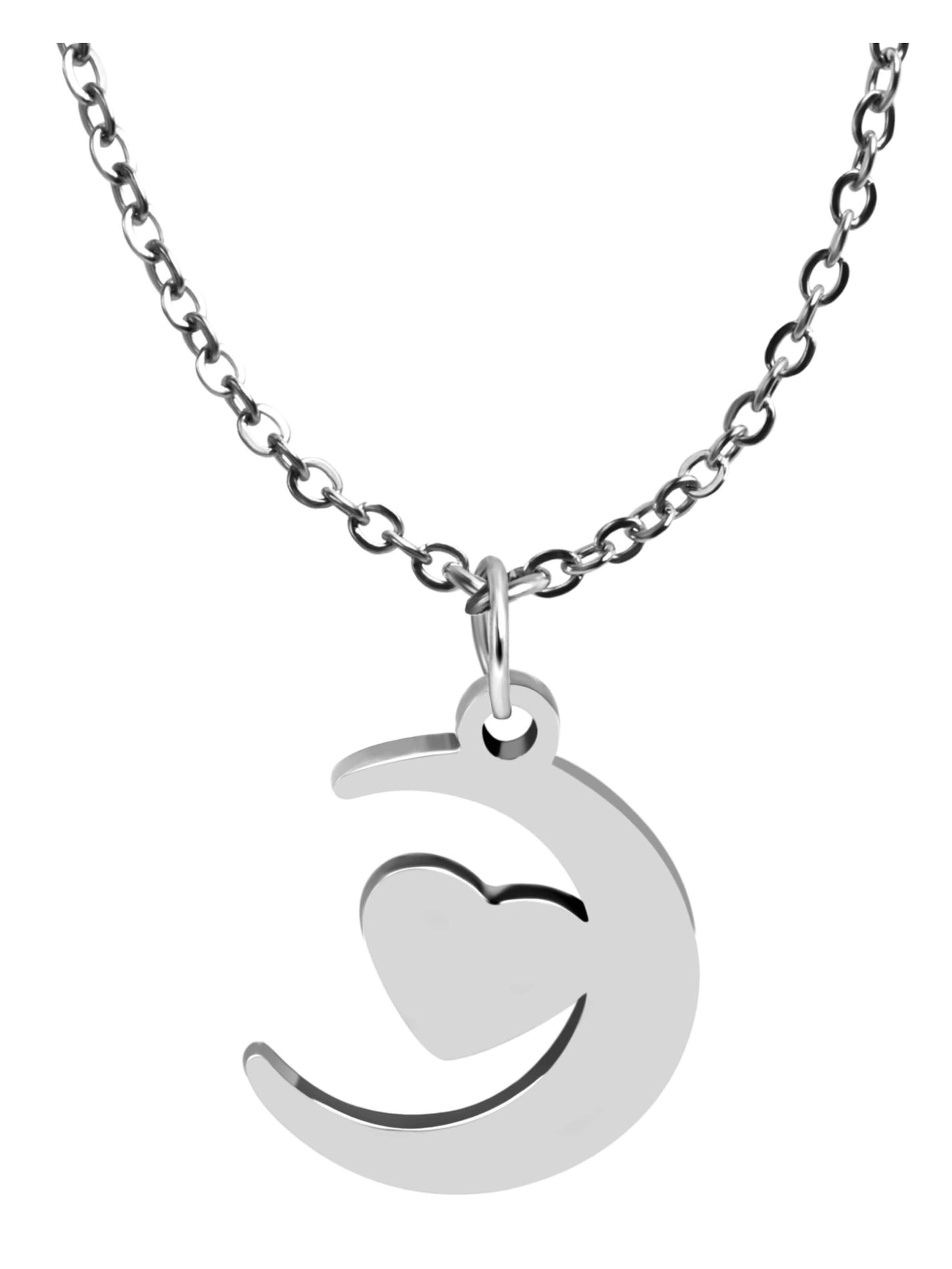 Akzent Anhänger 'Crescent, silberfarbig, langlebig'‌‌‌‌‌‌‌‌‌ in Silber