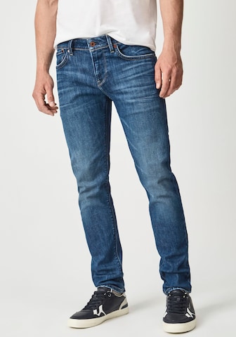 Coupe slim Jean 'Hatch' Pepe Jeans en bleu