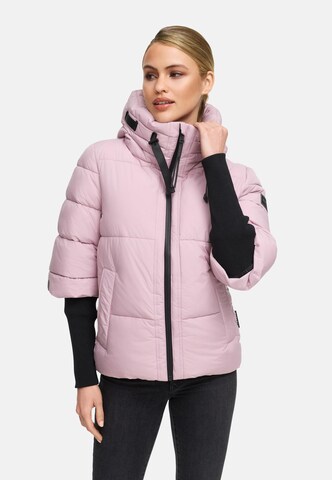 Veste d’hiver 'Lotusherz XIV' NAVAHOO en rose : devant