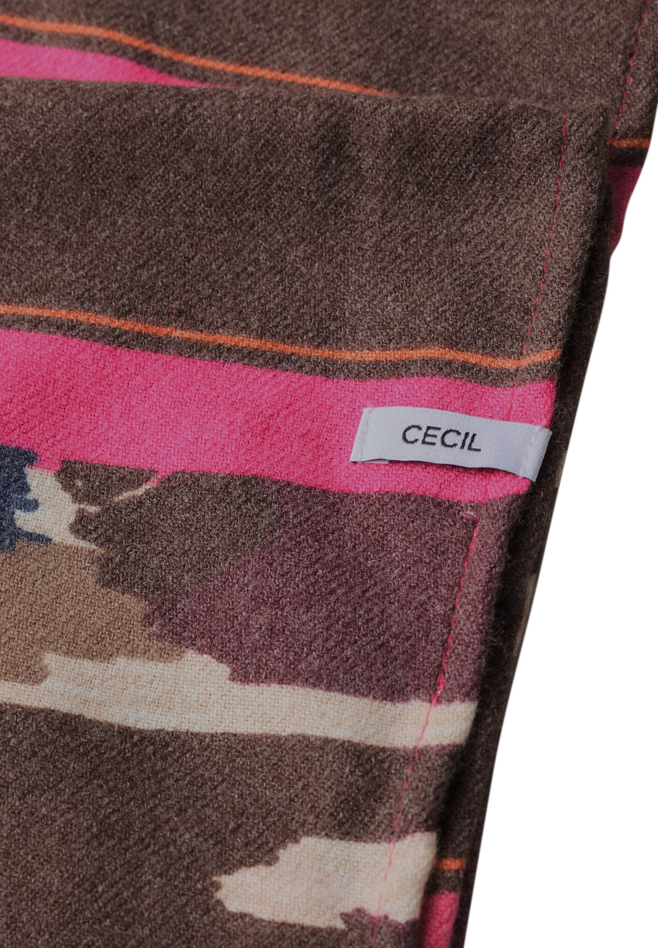CECIL Loop-Schal mit Grafikprint in Braun