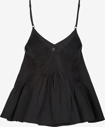 REPLAY Top 'COMPONENTI MISTI' in Zwart: voorkant