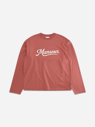 Mansour Shirt 'Swoosh'‌‌‌‌‌‌‌ in Rot: Vorderseite