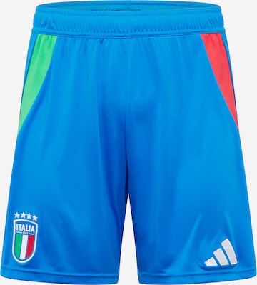 ADIDAS PERFORMANCE Regular Workout Pants 'Italy 24' in Blue: front