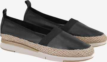 Desa Slipper 'Slip-Ons' in Schwarz: Vorderseite