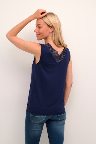 Cream Top 'Trulla' in Blue