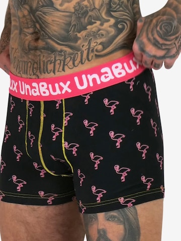 UNABUX Boxer shorts ' CAMEL CARAVANE Mix ' in Black