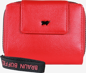 Braun Büffel Wallet 'Capri' in Red: front