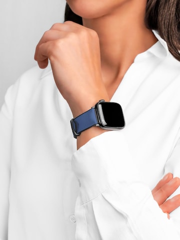 HIRSCH Armbänder - Reloj digital 'Arne for Apple Watch' en azul: frente