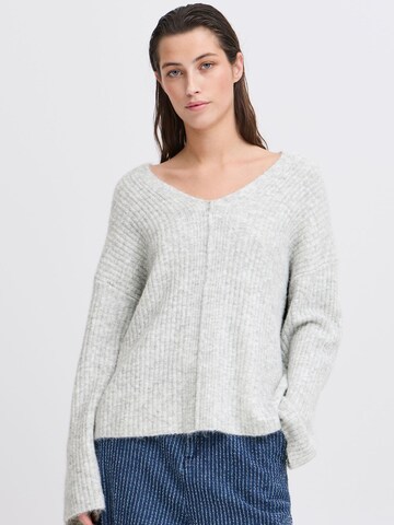 Pullover 'Omea' di b.young in grigio: frontale