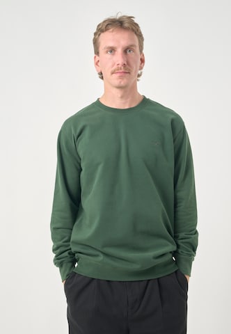 Cleptomanicx Sweater 'Ligull' in Grün: Vorderseite
