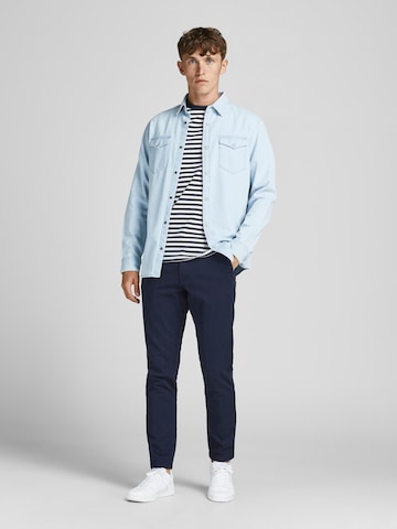 JACK & JONES Slim fit Chino Pants 'Marco Dave' in Blue