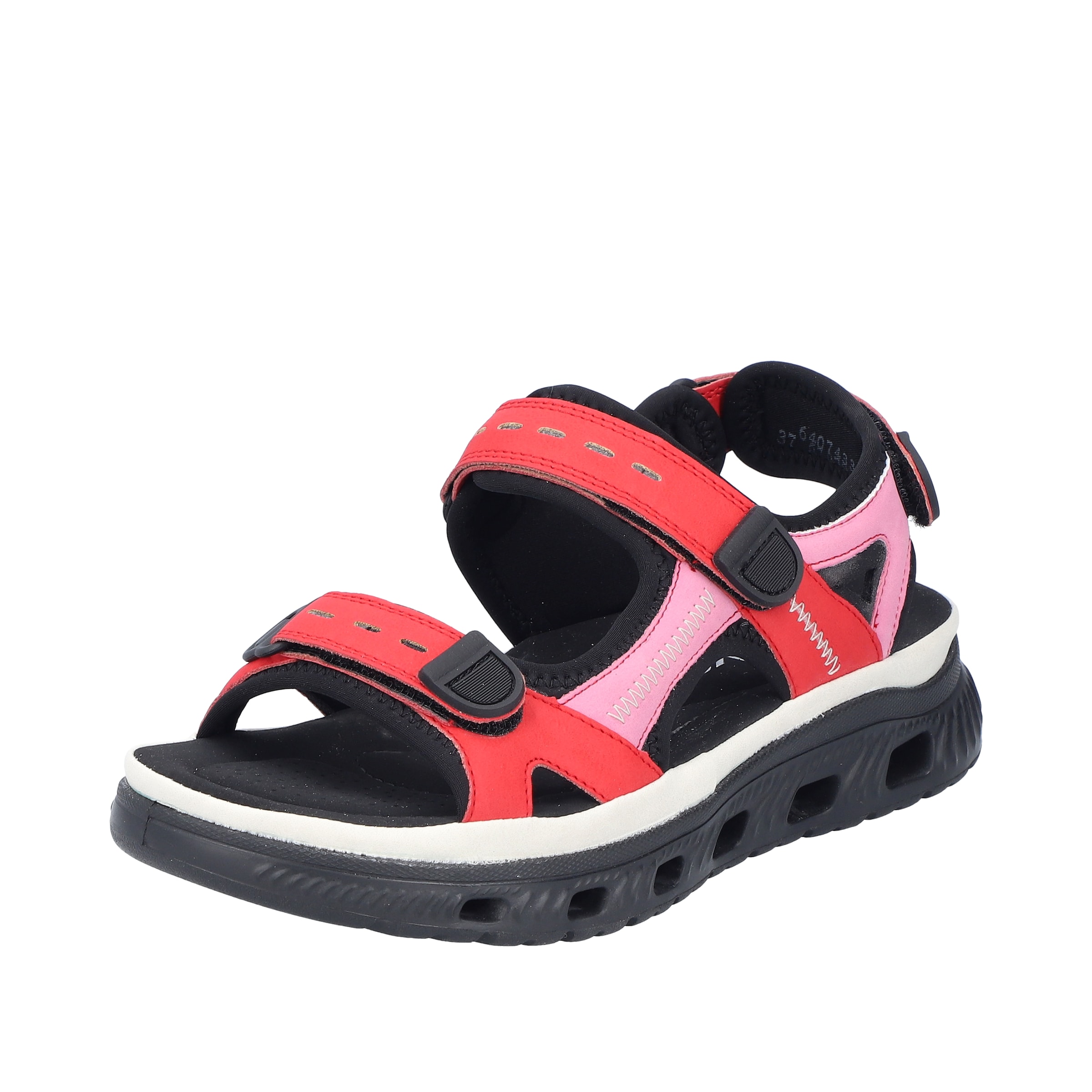 Rieker Sport Hiking Sandals in Red: front
