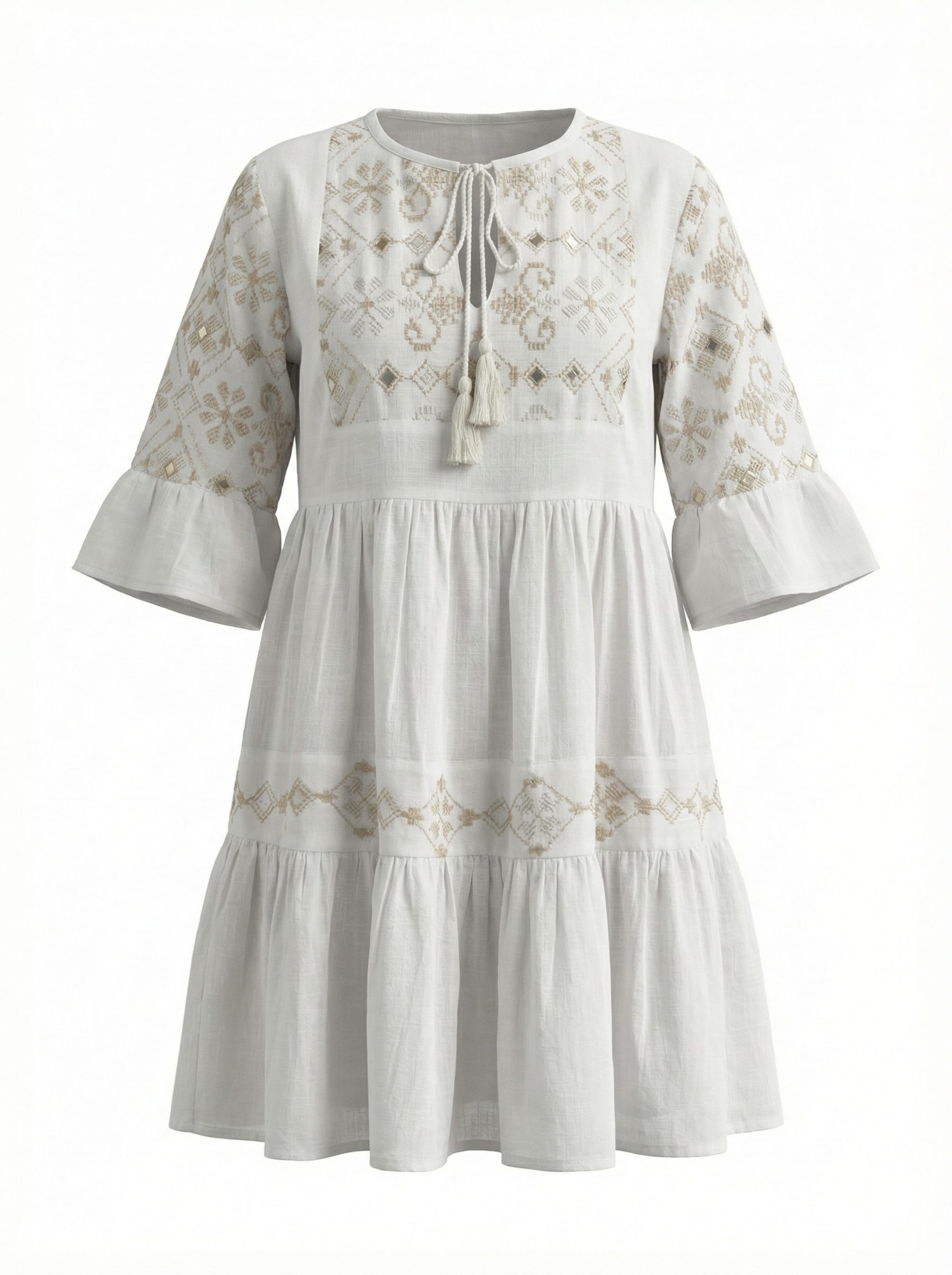 South Beach Kleid in Weiß: Vorderseite