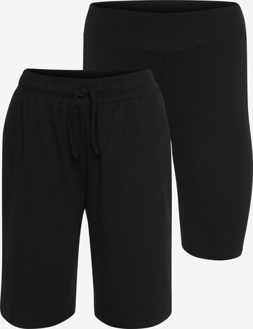 EASTWIND Regular Workout Pants in Black: front