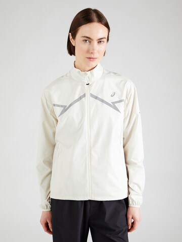 ASICS - Chaqueta deportiva 'LITE-SHOW' en blanco: frente