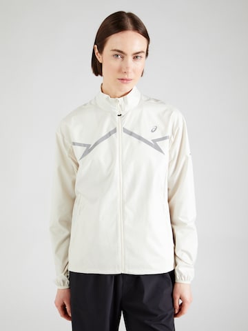 Veste de sport 'LITE-SHOW' ASICS en blanc : devant