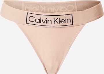 Calvin Klein Underwear Normalny krój Stringi w kolorze różowy: przód
