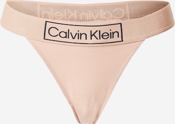 Regular String Calvin Klein Underwear en rose : devant