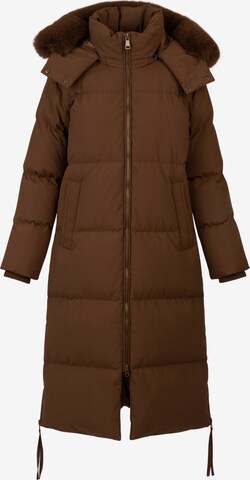 APART Winter Jacket in Brown: front