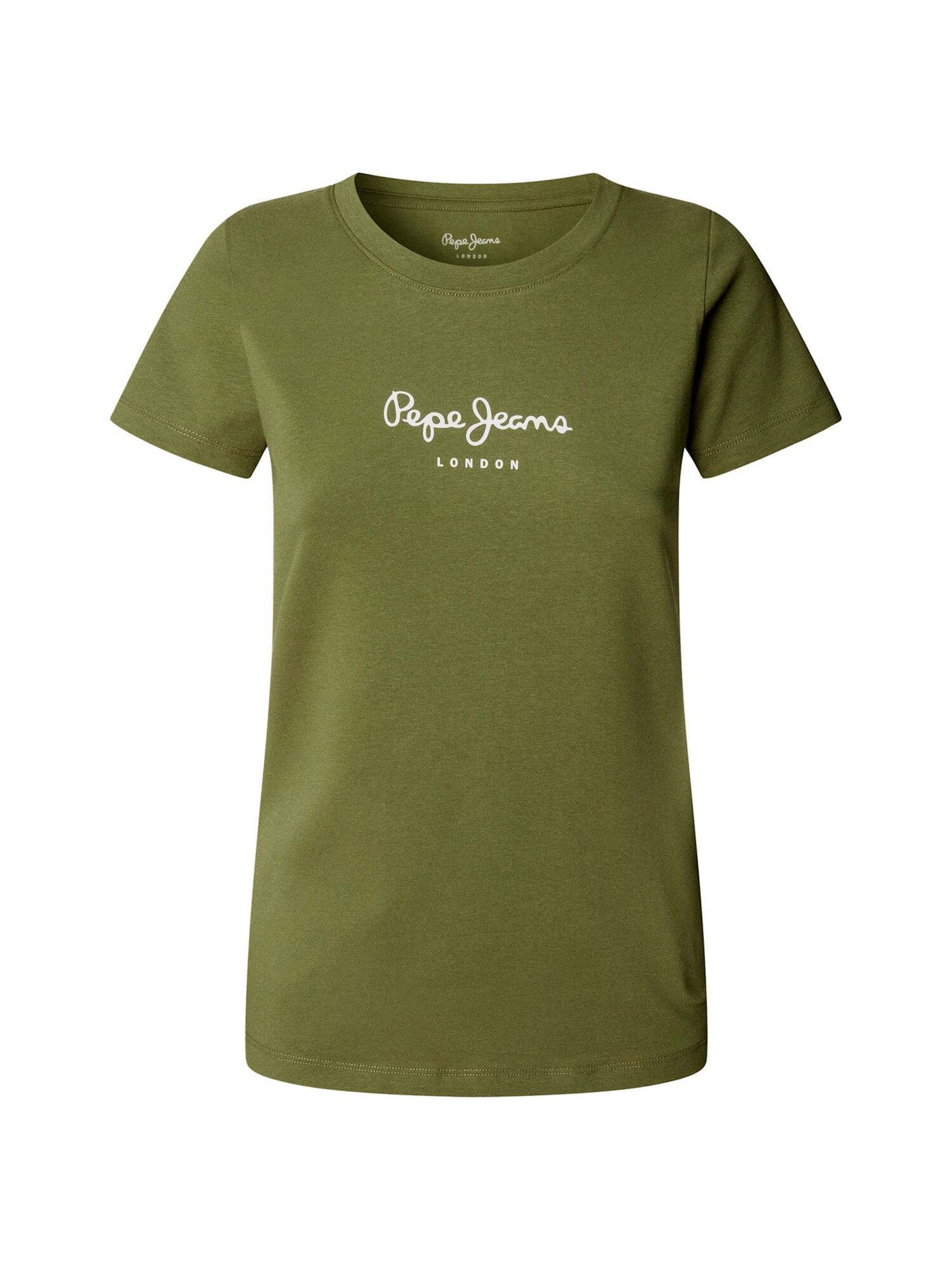 Pepe Jeans T-Shirt &#x27;New Virginia&#x27; in Grün: Vorderseite