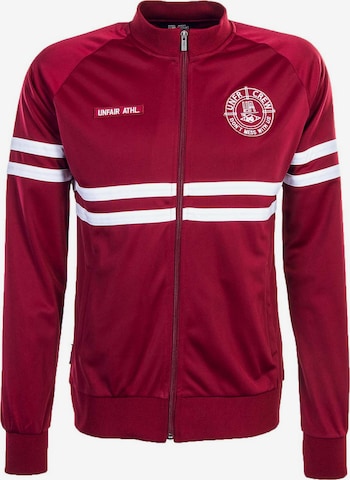Veste mi-saison Unfair Athletics en rouge : devant