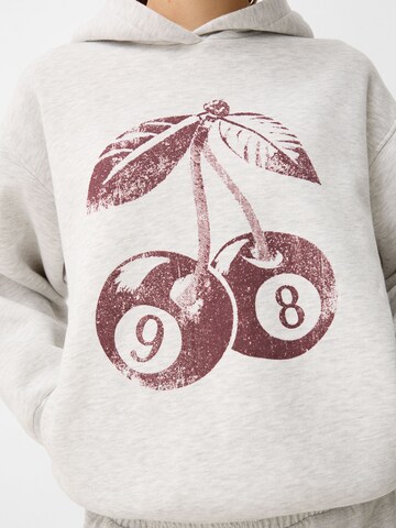 Sweat-shirt Bershka en gris