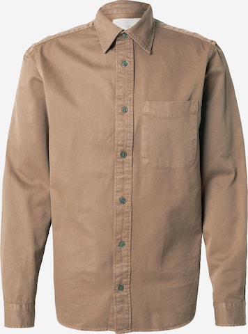 Chemise 'JPRCCDOVER' Jack & Jones Premium en marron : devant