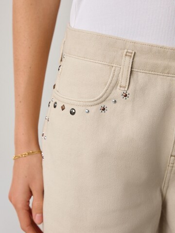 Wide Leg Jean Next en beige