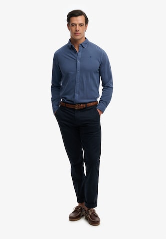 Fit confort Chemise 'Vintage Destroy' Superdry & Co en bleu