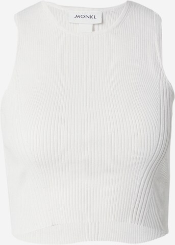 Monki Knitted Top 'Alex' in White: front